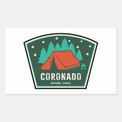 Coronado National Forest Camping Rectangular Sticker