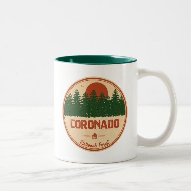 Coronado National Forest Two-Tone Coffee Mug (Right)