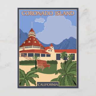 Coronado tropic island, California Postcard