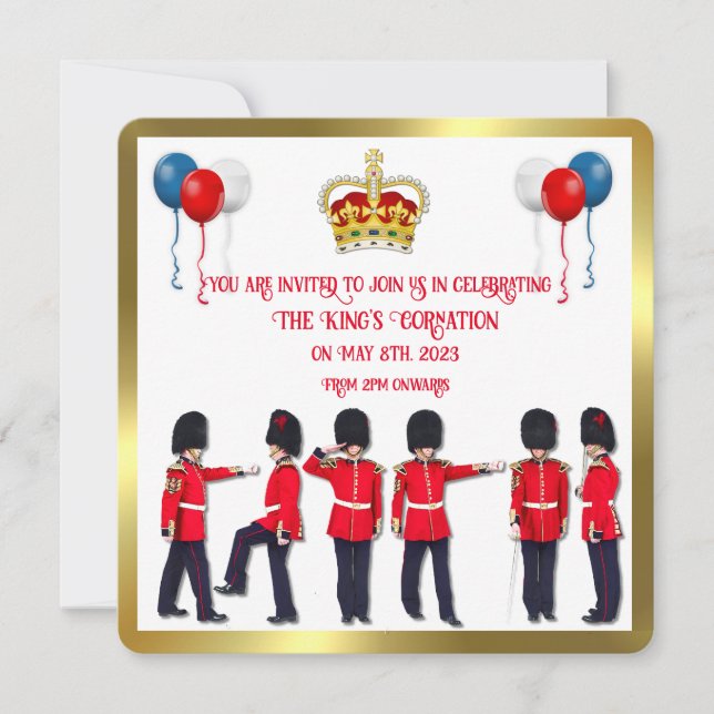 Coronation Celebration Lunch Invitation (Front)