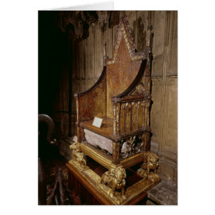 Coronation chair made for Edward I by 'Walter' Cards