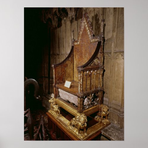 Coronation chair made for Edward I by Walter Poster