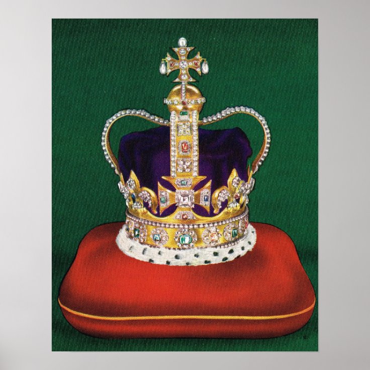 Coronation crown of England Poster Zazzle