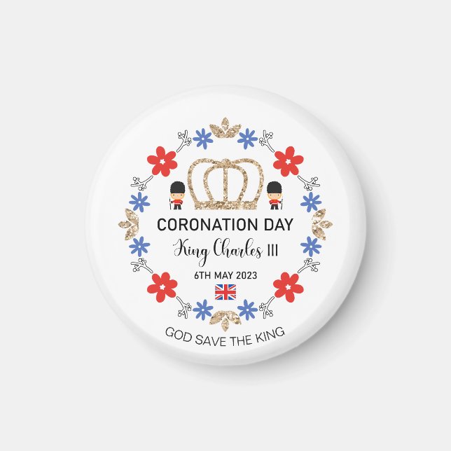 Coronation day 2023 King Charles III Personalized  Magnet (Front)