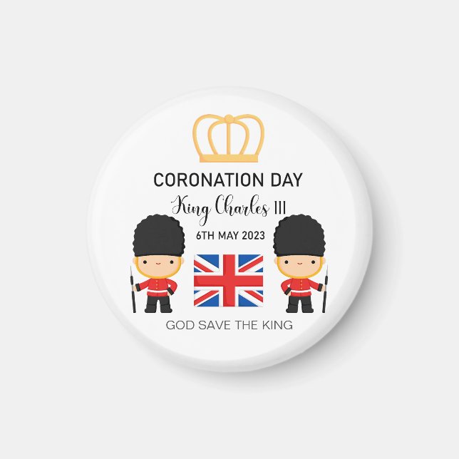 Coronation day 2023 King Charles III Personalized  Magnet (Front)