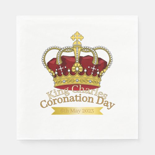 Coronation Day Crown Napkins
