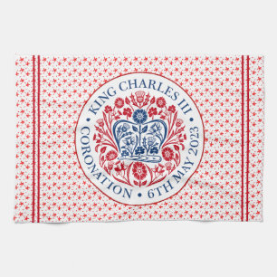 Coronation Emblem of King Charles III Kitchen Towel