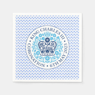 Coronation Emblem of King Charles III Napkins