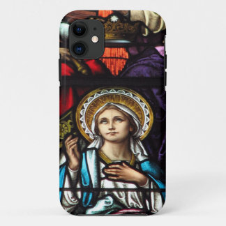 Coronation of Blessed Virgin Mary Stained Glass iPhone 11 Case