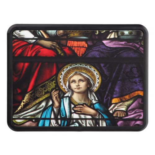 Coronation of Blessed Virgin Mary Stained Glass Trailer Hitch Cover