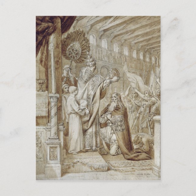 Coronation of Charlemagne Postcard (Front)