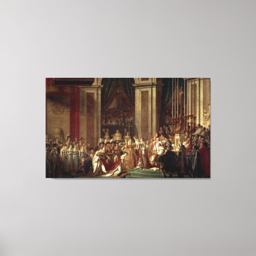 Coronation of Napoleon by Jacques_Louis David Canvas Print