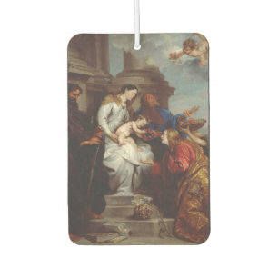 Coronation of Saint Rosalia by Anthony van Dyck Air Freshener