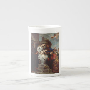 Coronation of Saint Rosalia by Anthony van Dyck Bone China Mug