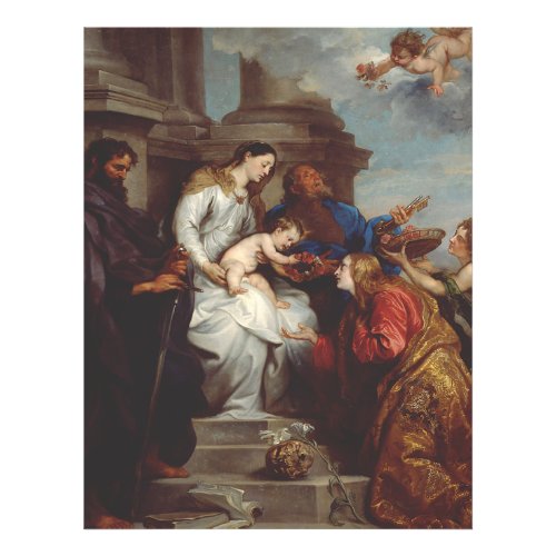 Coronation of Saint Rosalia by Anthony van Dyck Flyer