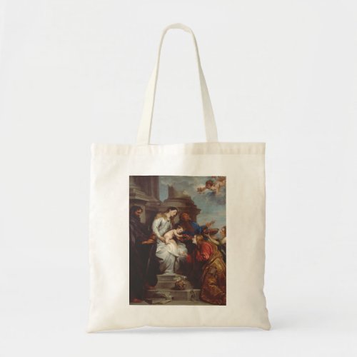 Coronation of Saint Rosalia by Anthony van Dyck Tote Bag