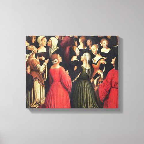 Coronation of the Virgin 1513 oil on panel det Canvas Print