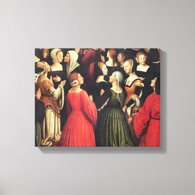 Coronation of the Virgin, 1513 (oil on panel) (det Canvas Print (Front)