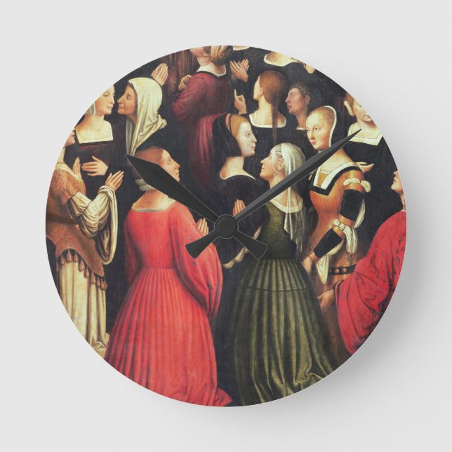 Coronation of the Virgin, 1513 (oil on panel) (det Round Clock (Front)