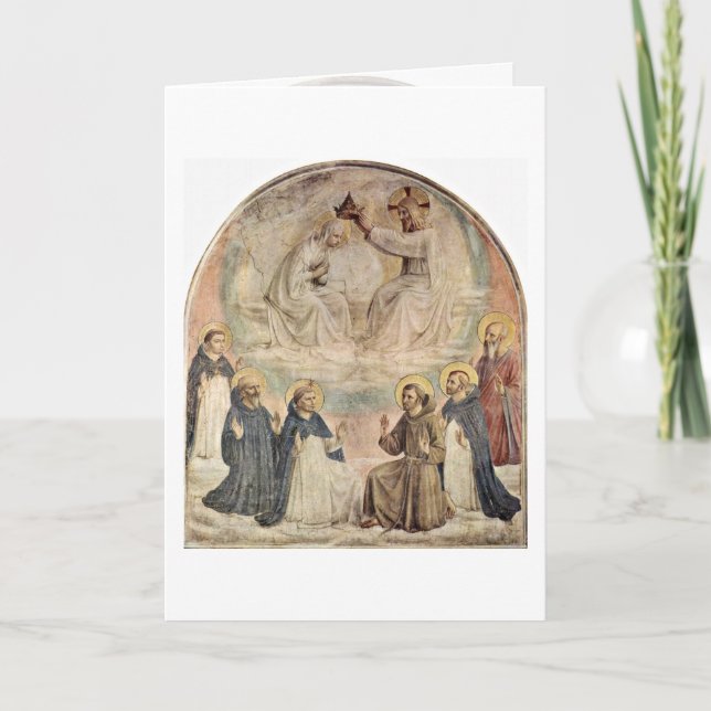 Coronation Of The Virgin By Fra Angelico Card (Front)