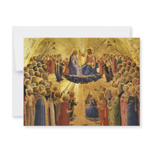 Coronation of the Virgin by Fra Angelico Postcard