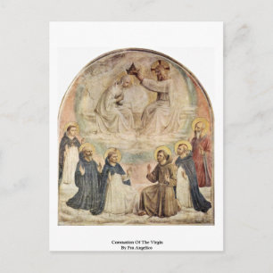 Coronation Of The Virgin By Fra Angelico Postcard