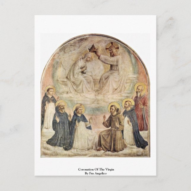 Coronation Of The Virgin By Fra Angelico Postcard (Front)