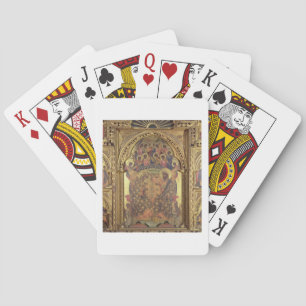 Coronation of the Virgin (detail of the polyptych) Poker Cards