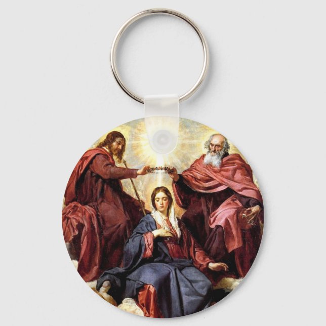 Coronation of the Virgin Keychain (Front)