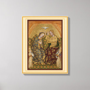 Coronation of the Virgin Stretched Canvas Print