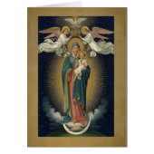 Coronation of Virgin Mary w/Jesus & Angels (Front)