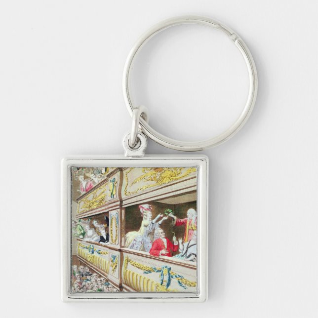 Coronation of Voltaire at the Theatre Francais Keychain (Front)