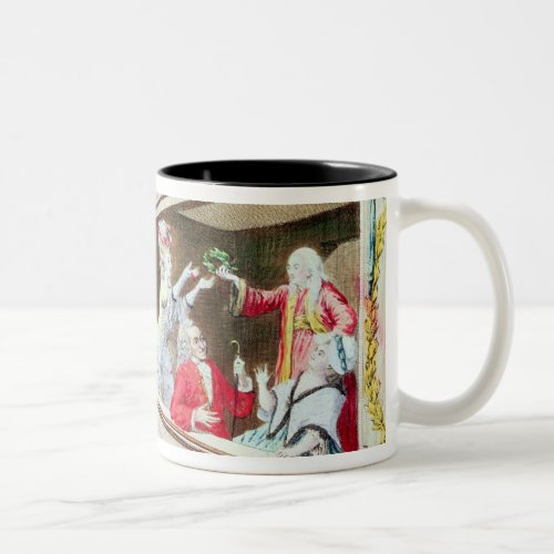 Coronation of Voltaire at the Theatre Francais Two_Tone Coffee Mug