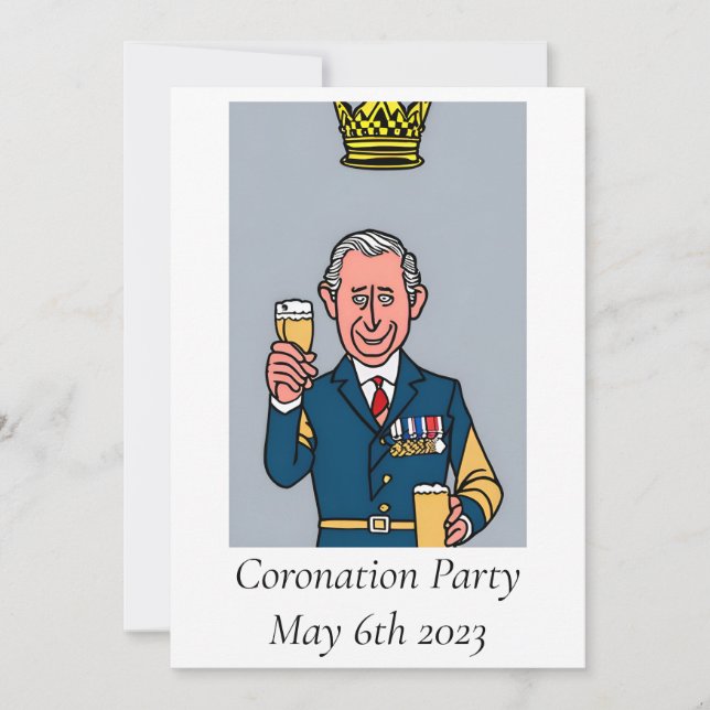 Coronation Party Invitation (Front)