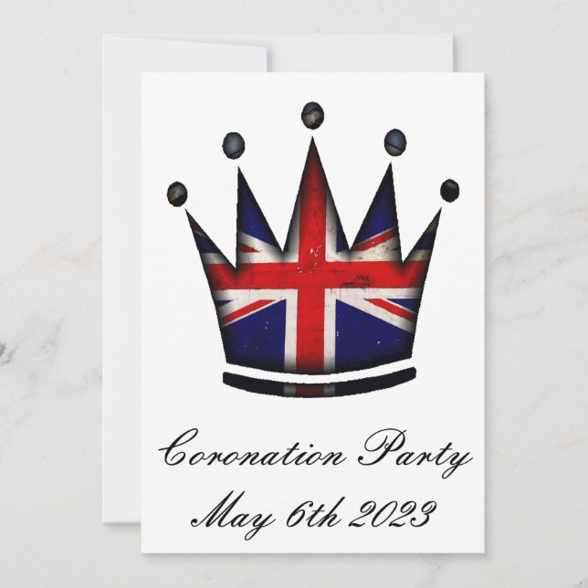Coronation Party Invitation (Front)