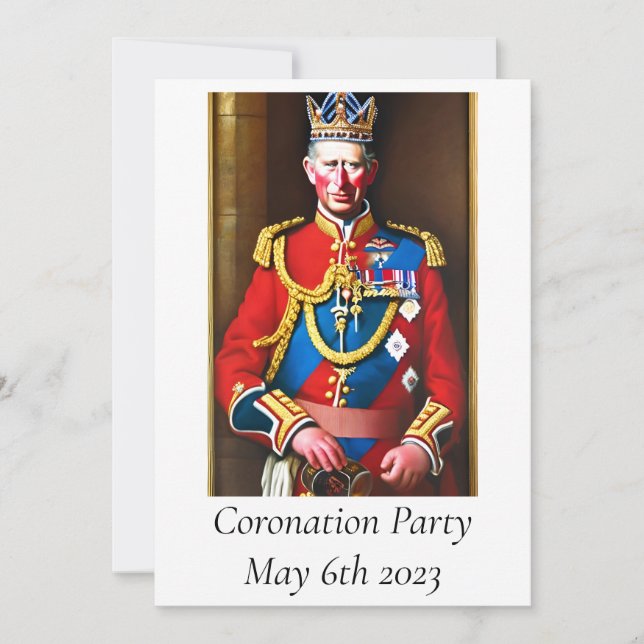 Coronation Party Invitation (Front)