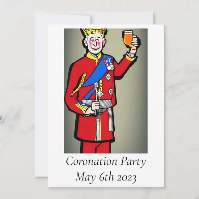 Coronation Party Invitation (Front)