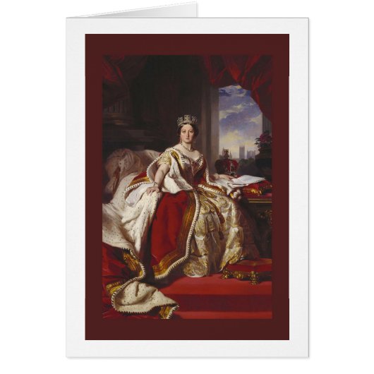 Coronation Portrait of Queen Victoria Cards (Front)