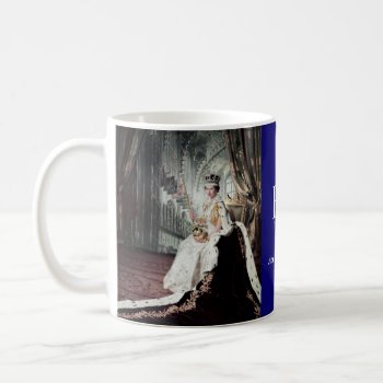 Coronation Pose Of Queen Elizabeth Ii  Coffee Mug by RWdesigning at Zazzle
