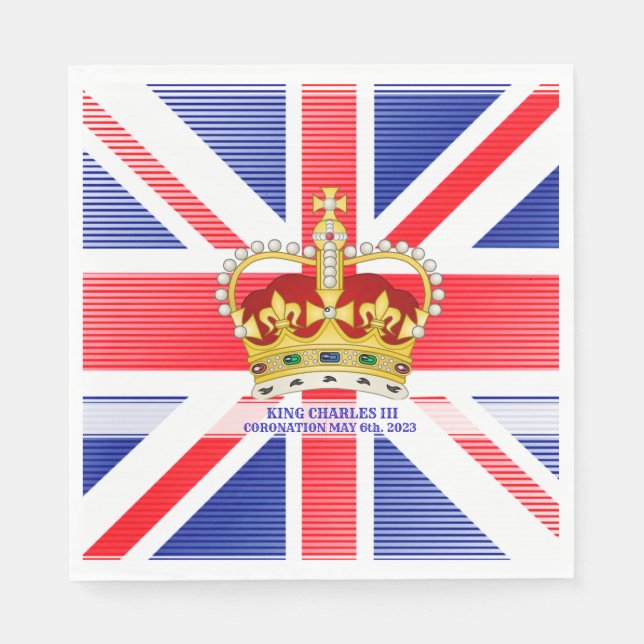 Coronation souvenir of King Charles III   Crossbod Napkins (Front)