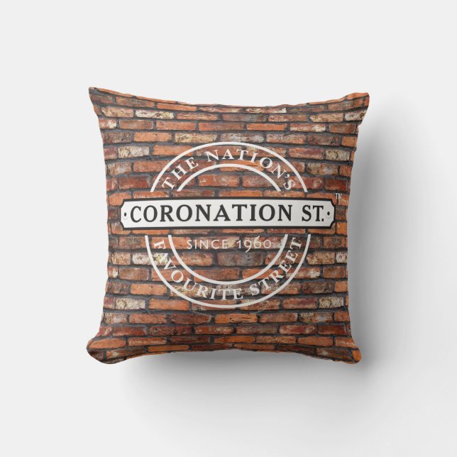 Coronation Street - Logo Throw Pillow (Front)