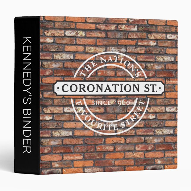 Coronation Street - Sign Poster 3 Ring Binder (Front/Spine)