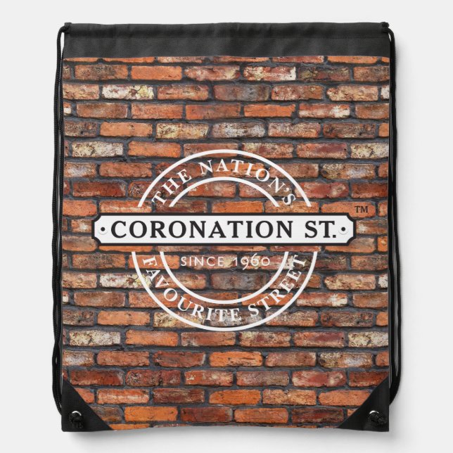 Coronation Street - Sign Poster Drawstring Bag (Front)