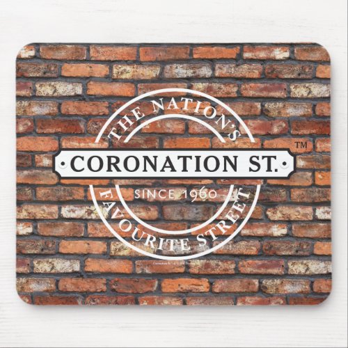 Coronation Street _ Sign Poster Mouse Pad