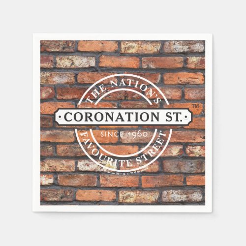 Coronation Street _ Sign Poster Napkins