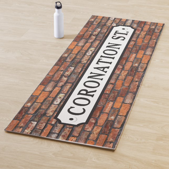 Coronation Street - Sign Poster Yoga Mat (In Situ)