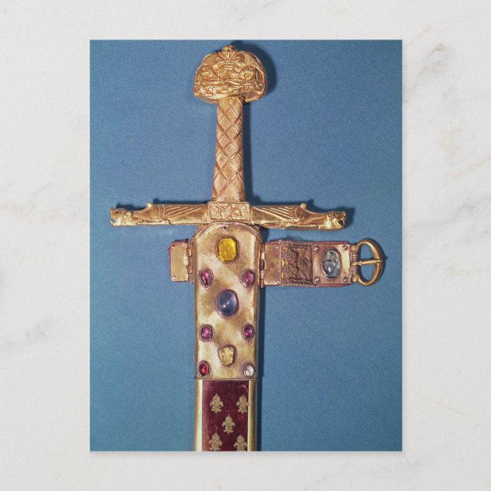 Coronation sword of the Kings of France Postcard