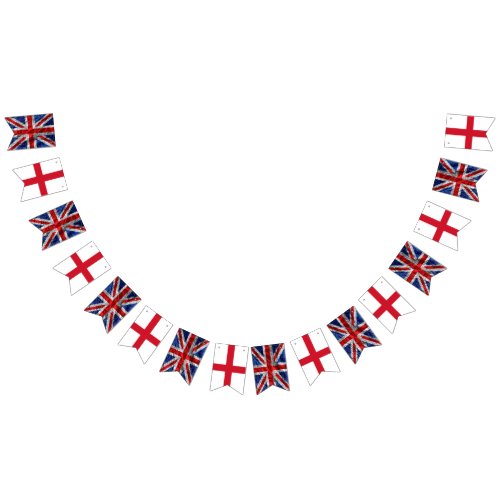 Coronation Union Jack England bunting  Bunting Flags