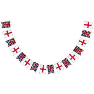 Coronation Union Jack England bunting  Flags