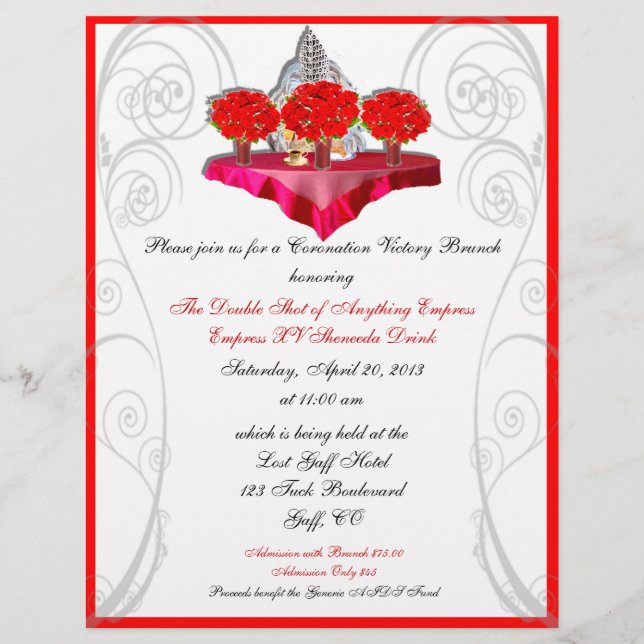 Coronation Victory Brunch Custom Flyer (Front)